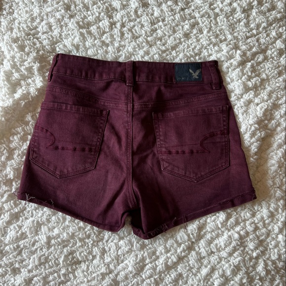 maroon american eagle shorts - Picture 2 of 4